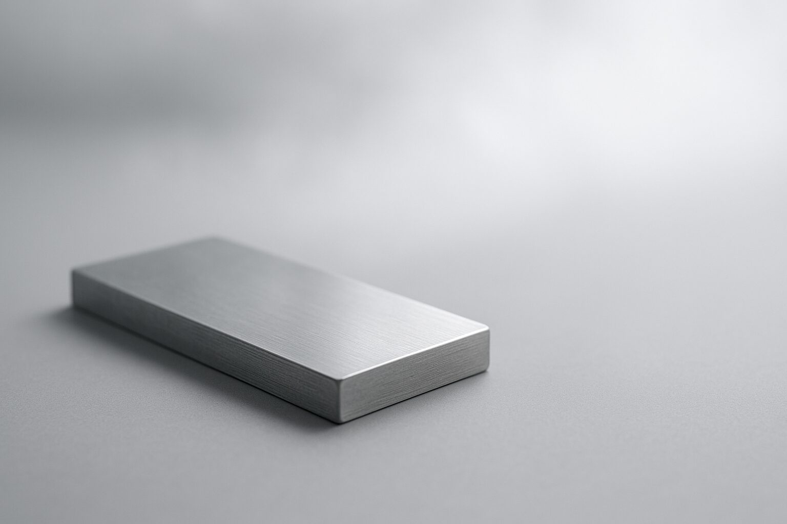 静かな光の中で金属の質感が映るミニマルなイメージ。金属が変質する前の“整った状態”を表すアイキャッチ。